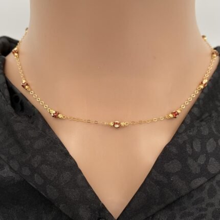 سبحة ذهب تصميم هندي فخم عيار 21 الوزن 4.77 جرام