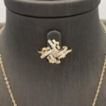 ⁦نصف طقم ذهب عيار 18 الوزن 5.56 جرام⁩ - الصورة ⁦3⁩