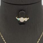 ⁦نصف طقم أطفال ذهب عيار 18 الوزن 3.06 جرام⁩ - الصورة ⁦3⁩