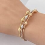 ⁦أسوارة هيفاء ذهب عيار 18 الوزن 6.16 جرام⁩ - الصورة ⁦2⁩