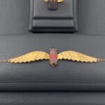 ⁦طقم  جناح الصقر ذهب عيار 21 الوزن 9.18 جرام⁩ - الصورة ⁦3⁩