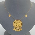 ⁦عقد ذهب كبير عيار 21 وزن 3.03 جم بتصميم كلاسيكي⁩ - الصورة ⁦5⁩