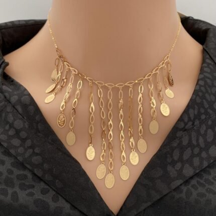 عقد ذهب عيار 21 الوزن 3.60 جرام