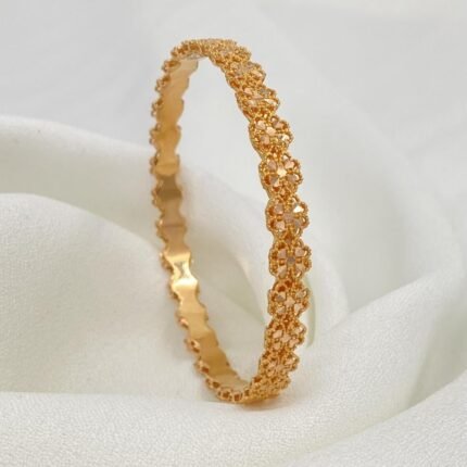 غويشه ذهب عيار 21 الوزن 11.40 جرام ( مقاس 17 )