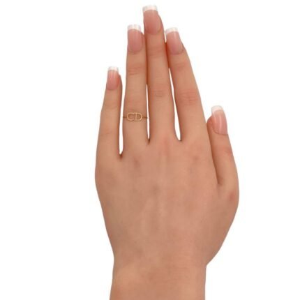 خاتم ذهب عيار 18 الوزن 0.43 جرام