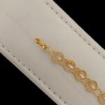 ⁦اسوارة ذهب فراشة عيار 21 طول 18 سم وزن 3.79 جم تضيف لمسة أنوثة⁩ - الصورة ⁦2⁩