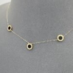 ⁦عقد ذهب عيار 18 الوزن 1.10 جرام⁩ - الصورة ⁦3⁩