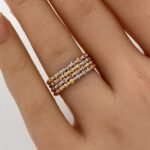 ⁦خاتم هيفاء ذهب عيار 18 الوزن 2 جرام⁩ - الصورة ⁦3⁩