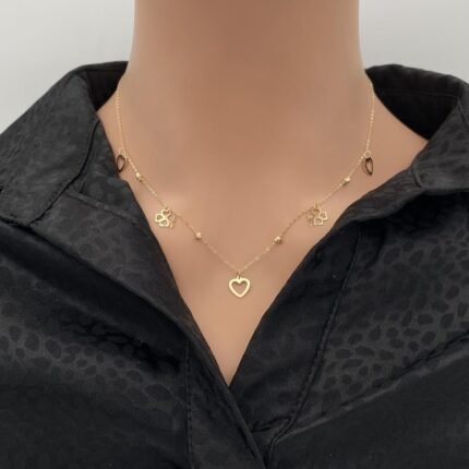 عقد ذهب عيار 18 الوزن 1.61 جرام