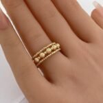 ⁦أسوارة وخاتم هيفاء ذهب عيار 18 الوزن 10.60 جرام⁩ - الصورة ⁦3⁩