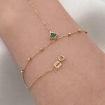 ⁦كف ذهب عيار 18 الوزن 1.67 جرام⁩ - الصورة ⁦2⁩