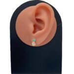 حلق اطفال ذهب عيار 18 الوزن 1.02 جرام