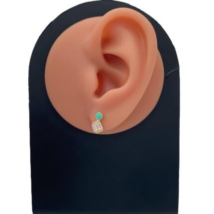 حلق اطفال ذهب عيار 18 الوزن 1.02 جرام