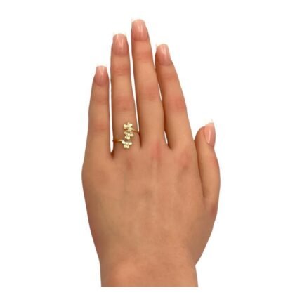 خاتم ذهب عيار 18 الوزن 1.07 جرام