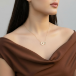 ⁦عقد ذهب عيار 18 الوزن 1.54 جرام⁩ - الصورة ⁦5⁩