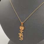 ⁦عقد عشقي ذهب عيار 21 الوزن 1.95 جرام⁩ - الصورة ⁦3⁩