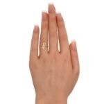 خاتم ذهب عيار 18 الوزن 0.72 جرام