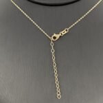 ⁦طقم ذهب كامل عيار 18 وزن 12.62 جم بتعليقات سلاسل أنيقة⁩ - الصورة ⁦5⁩