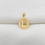 تعليقه حرف L ذهب عيار 18 الوزن 0.33 جرام