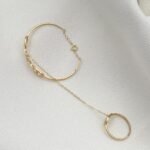 ⁦اسواره وخاتم اطفال ذهب عيار 18 الوزن 2.35 جرام⁩ - الصورة ⁦2⁩