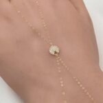 ⁦كف ذهب عيار 18 الوزن 0.95 جرام⁩ - الصورة ⁦3⁩