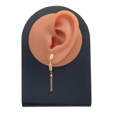 حلق ذهب عيار 21 الوزن 1.80 جرام