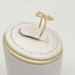 ⁦خاتم ذهب عيار 18 الوزن 0.72 جرام⁩ - الصورة ⁦3⁩