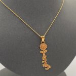 ⁦عقد جنتي ذهب عيار 21 الوزن 1.93 جرام⁩ - الصورة ⁦2⁩
