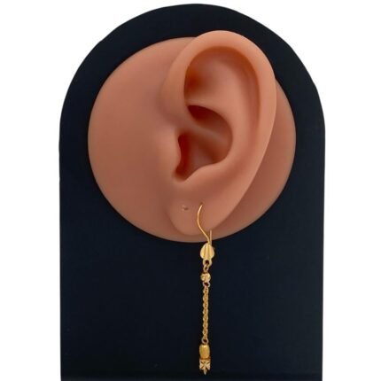 حلق ذهب عيار 21 الوزن 1.80 جرام