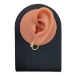 حلق ذهب عيار 18 الوزن 1.48 جرام