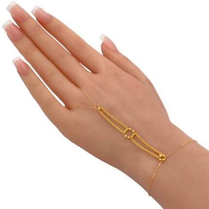 كف ذهب عيار 21 الوزن 1.28 جرام