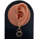 حلق ذهب عيار 18 الوزن 3.03 جرام