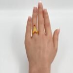 خاتم ذهب عيار 21 الوزن 1.94 جرام