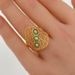 ⁦خاتم ذهب عيار 21 الوزن 4.63 جرام⁩ - الصورة ⁦2⁩