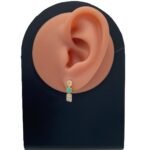 حلق اطفال ذهب عيار 18 الوزن 1.38 جرام