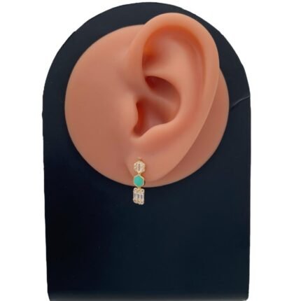 حلق اطفال ذهب عيار 18 الوزن 1.38 جرام