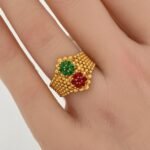 ⁦خاتم ذهب عيار 21 الوزن 4.11 جرام⁩ - الصورة ⁦2⁩