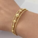 ⁦أسوارة وخاتم هيفاء ذهب عيار 18 الوزن 7.34 جرام⁩ - الصورة ⁦2⁩