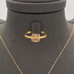 ⁦نصف طقم ذهب عيار 21 الوزن 3.68 جرام⁩ - الصورة ⁦2⁩