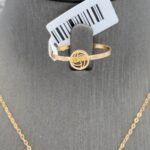 ⁦نصف طقم ذهب عيار 21 الوزن 3.03 جرام⁩ - الصورة ⁦4⁩