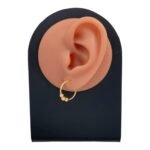 حلق ذهب عيار 21 الوزن 1.21 جرام