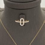 ⁦نصف طقم ذهب عيار 18 الوزن 2.90 جرام⁩ - الصورة ⁦2⁩