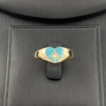 ⁦طقم ذهب عيار 18 الوزن 4.68 جرام⁩ - الصورة ⁦5⁩