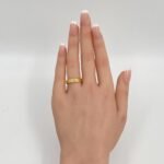 خاتم ذهب عيار 21 الوزن 2.4 جرام