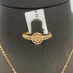 ⁦نصف طقم ذهب عيار 21 الوزن 4.32 جرام⁩ - الصورة ⁦3⁩