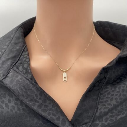 عقد ذهب عيار 18 الوزن 0.83 جرام