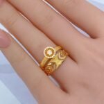 ⁦توينز ذهب عيار 21 -M3031⁩ - الصورة ⁦2⁩