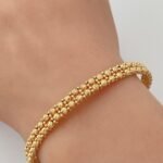 ⁦اسوارة مع خاتم ذهب عيار 21 وزن 15.15 جم مذهله تلفت الأنظار⁩ - الصورة ⁦3⁩