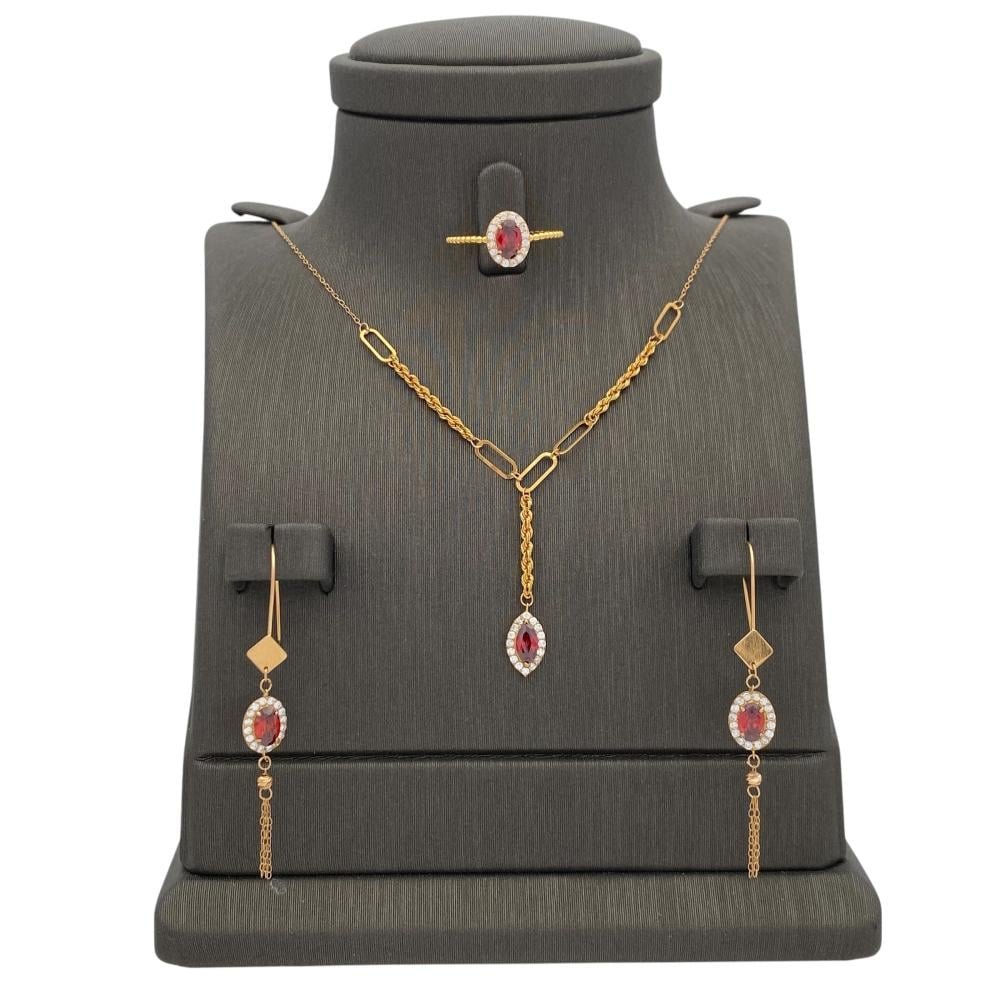 نصف طقم ذهب عيار 21 الوزن 4.47 جرام نصف طقم ذهب عيار 21 الوزن 4.47 جرام