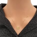 عقد ذهب عيار 18 الوزن 1.15 جرام